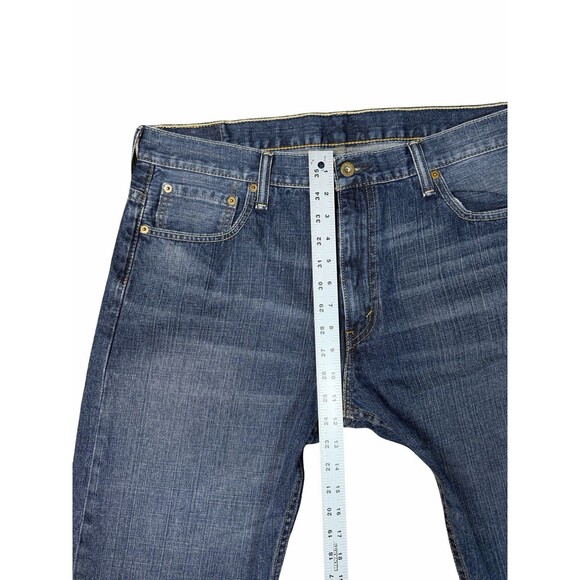 Levis 569 Jeans Mens 36x30 Dark Wash Loose Fit Straight Leg Denim - Picture 6 of 8